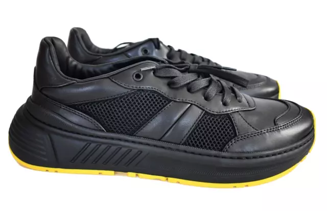 🆕️$790 BOTTEGA VENETA *SPEEDSTER* Black LOW-TOP Men's Sneakers EUR-46 US-13
