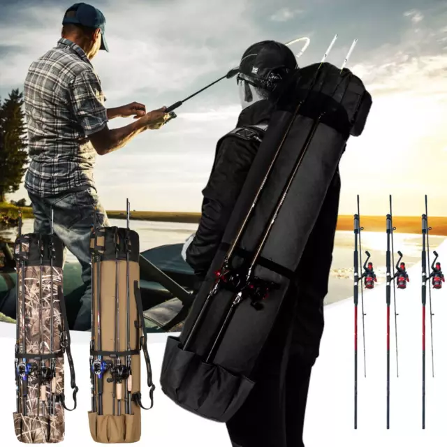 CYLINDER FISHING BAG Outdoor Organizer Fishing Rods Pole Bag