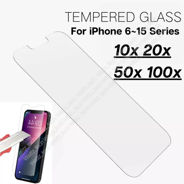 Wholesale Bulk Lot Tempered Glass screen protector For iPhone 15 14 13 12  11 SE