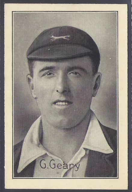 Amalgamated Press-Famous Test Match Cricketers 1926-#04- Leicestershire - Geary