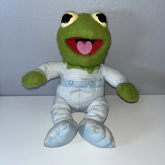 Vintage 1984 Muppet Babies Baby Kermit Frog Plush Hasbro  Jim Henson Pampers
