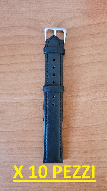 Lotto N 10 Cinturini Misura Ansa 18 Mm Per Orologi In Vera Pelle Nuovi Orologio