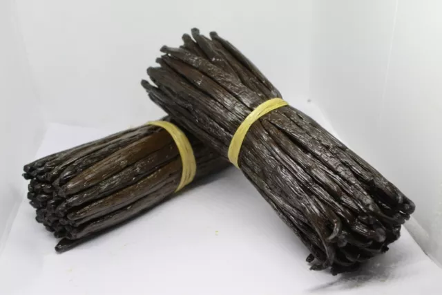 VANILLA BEANS GRADE AAA - 20 BEANS ORGANIC ( 16cm+ ) APPROX 80g.