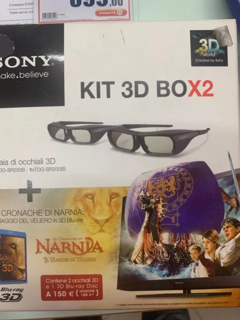 Kit 3D Box2 Sony "Le Cronache Di Narnia" Bluray + Occhiali 3D