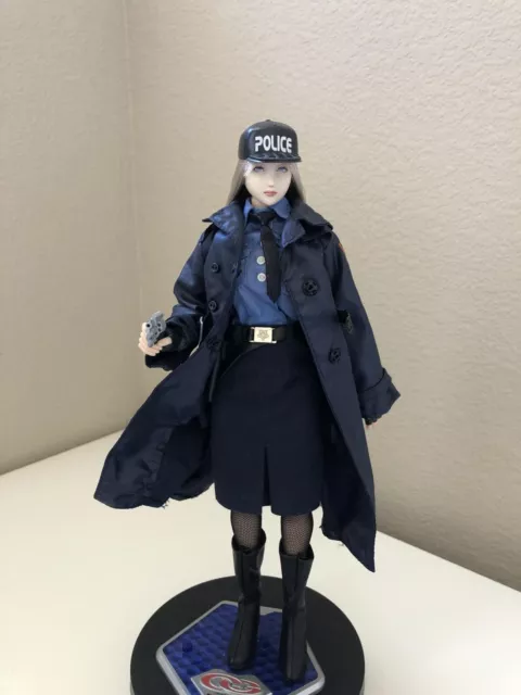 OOAK Custom 1/6 12” Obitsu Repainted Action Figure Policewomen Female CY Girl