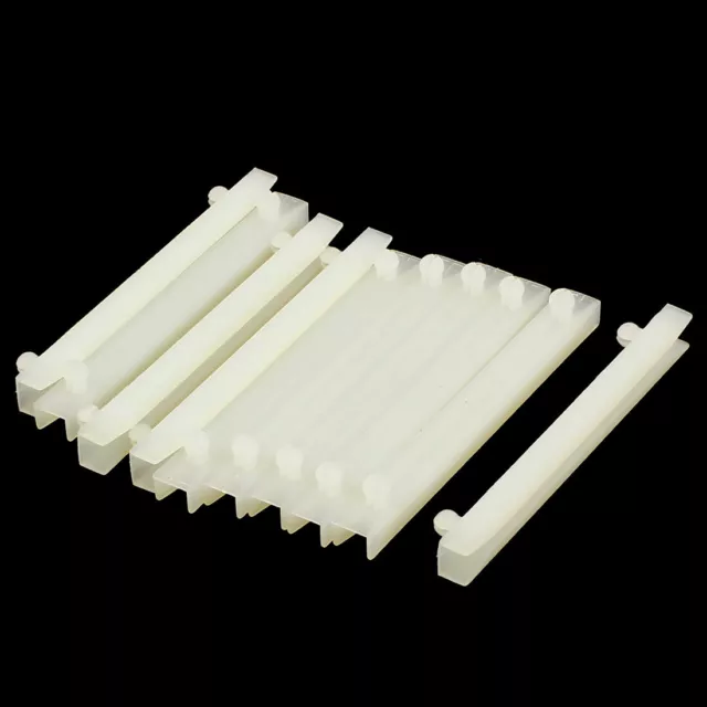 10pcs Nylon Horizontal Mount PCB Board Slot Supporting Guide Rail 64mm Length