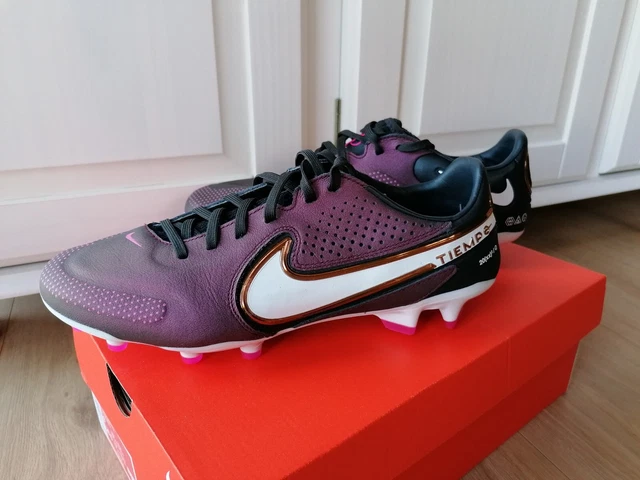 Nike Tiempo Legend 9 PRO FG Herren Leder Fußballschuhe purple schwarz