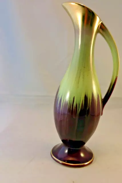 Vintage  50er/ 60er Mid century Porzellan  Henkel-Vase FOREIGN 20 cm