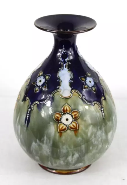 Royal Doulton Vase - Floral Emblem - c.1920   9.5 inches Tall  E. Violet Hayward