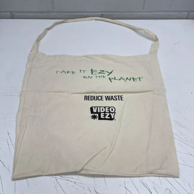 ORIGINAL VINTAGE RETRO Tote Bag Reusable Reuse Video Ezy Recycle Mancave Cafe