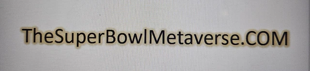 Super Bowl Metaverse Website TheSuperBowlMetaverse.com  PREMIUM NAME
