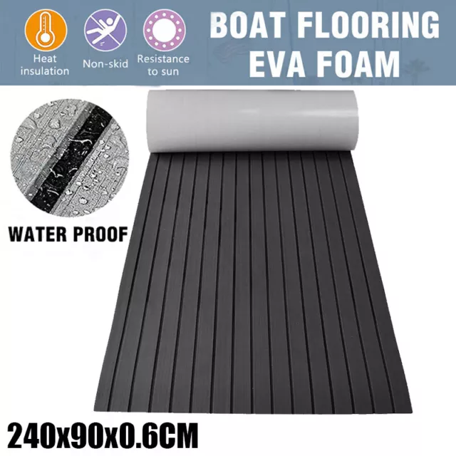 240×90CM Adhesive Marine Flooring Faux Teak EVA Foam Boat Yacht Decking Sheet