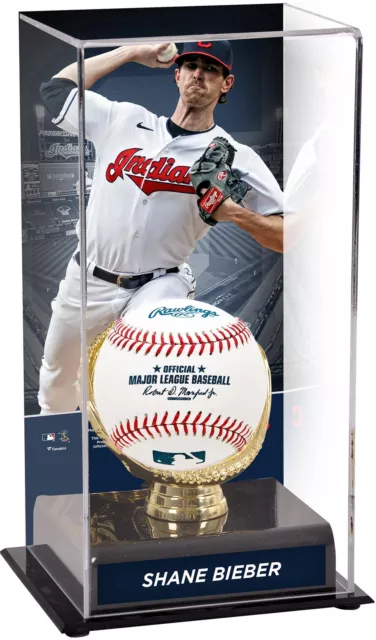 Shane Bieber Cleveland Indians Gold Glove Display Case with Image