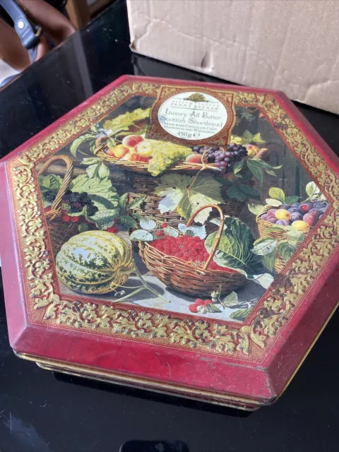 MARKS AND Spencer penny bazar shortbread biscuit tin 1990 £4.99 ...