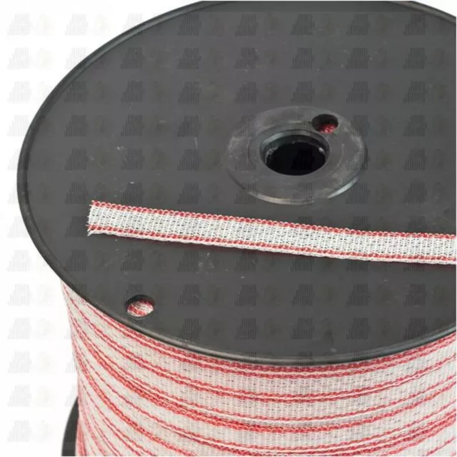 800m Roll Polytape for Electric Fence Fencing Kit Stainless Steel Wire Hot Tape 2