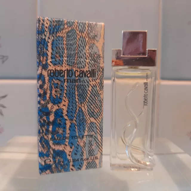 Roberto Cavalli man edt 7 ml Miniatura / mignon Profumo da collezione Vintage