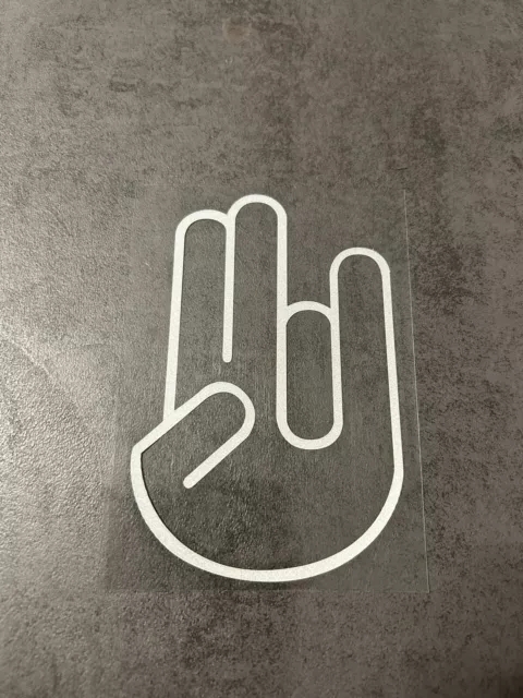 Autoaufkleber Sticker Finger Shocker Hand Aufkleber