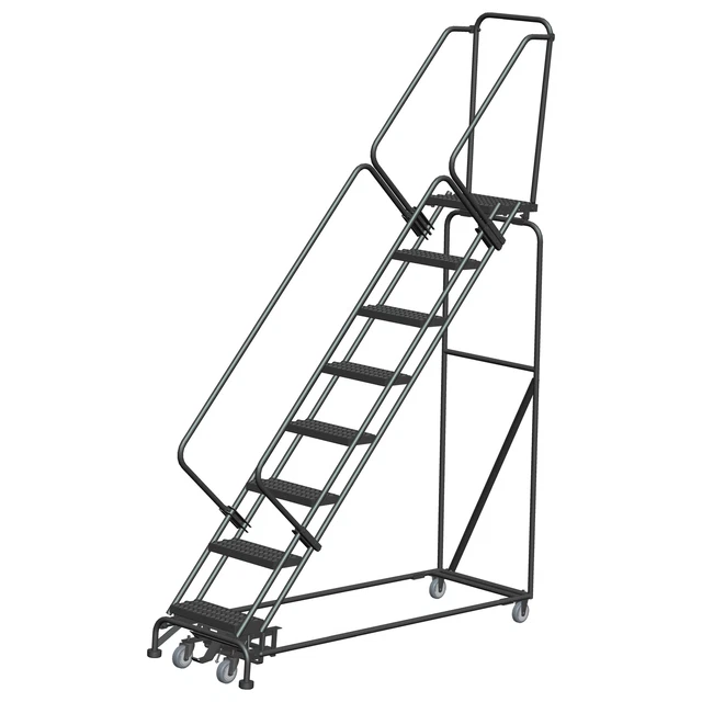 Ballymore Rolling Ladder Overall Height 113 in Steps 8 Cap 450 lb