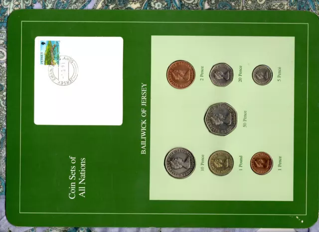 Coin Sets of All Nations Jersey 1989--1990 UNC £1 1989 St Mary 10K Mint