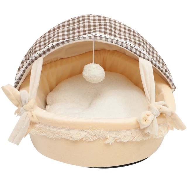 1pc Felt Pet Nest Abnehmbare Hundehütte Cat House Weiche Baumwolle Stric