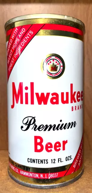 EMPTY 12oz Milwaukee Brand Beer Can by Waukee Brewing in Hammonton NJ