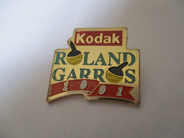Pin's Roland Garros 1991 - Kodak - Édition Limitée - Tennis - Vintage