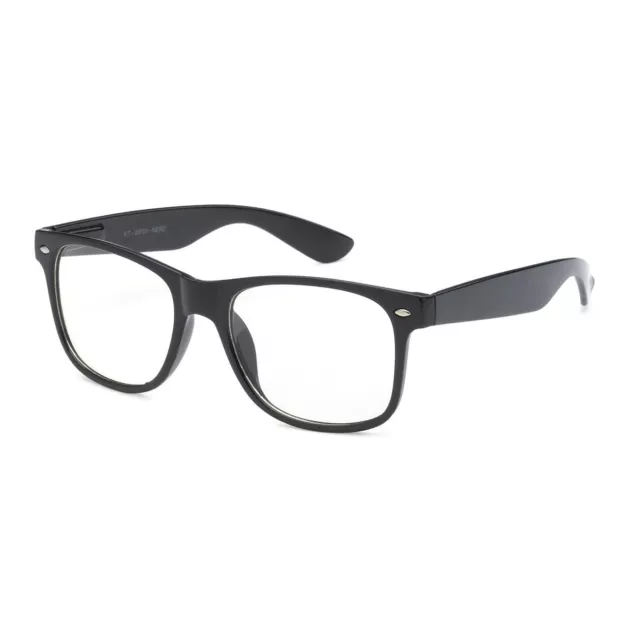 KID Children Nerd Oversized Black Frame Trendy Clear Lens Eye Glasses Age 3-10