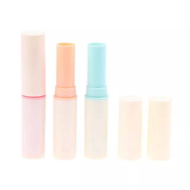 Lápiz labial vacío 3,5 g contenedor de plástico bálsamo labial tubos tapas hágalo usted mismo tubos bálsamo