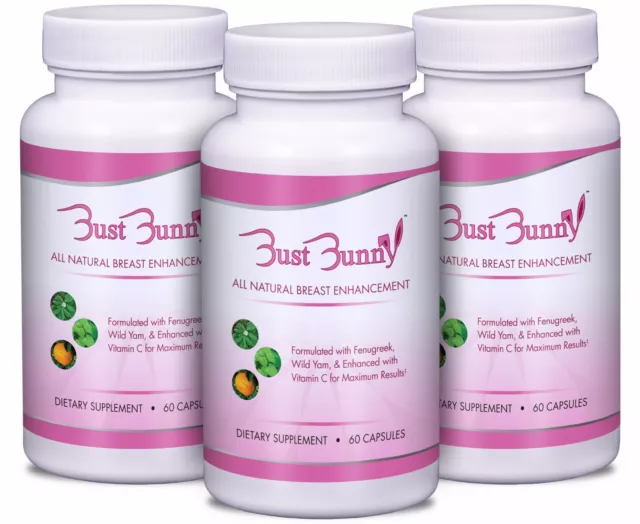 As Seen on TV - BUST BUNNY Breast Enhancement Pills - 3 Month Supply