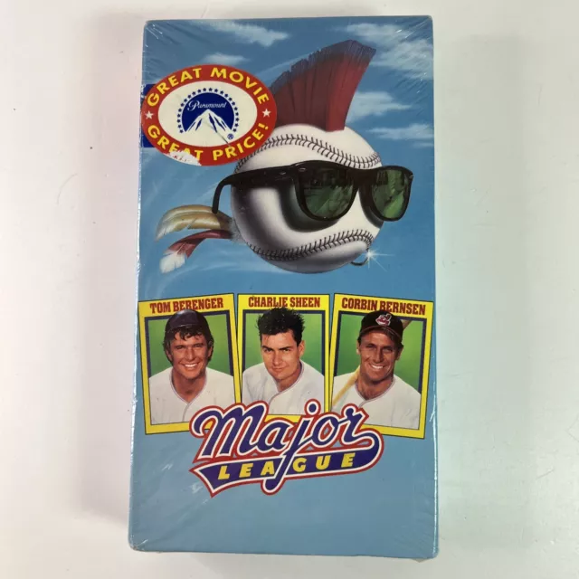 Major League (1989 VHS) Sealed Brand New Watermark Charlie Sheen Tom Berenger