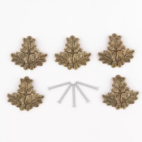 5 X Hoja de Roble Portada Armas Jabalí Tamaño los Colmillos Decoración Nuevo