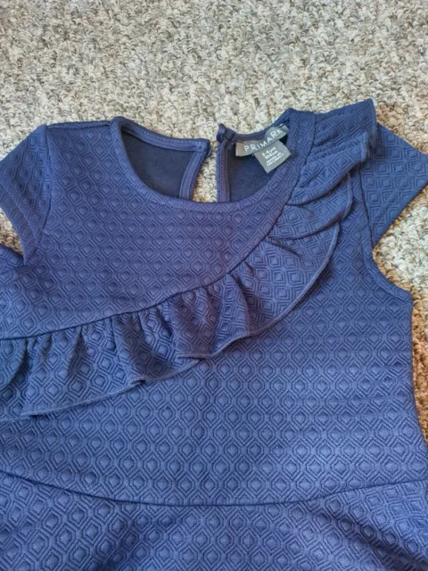 Twin Girls Navy Blue Primark Dresses Bundle 3-4 Years 3