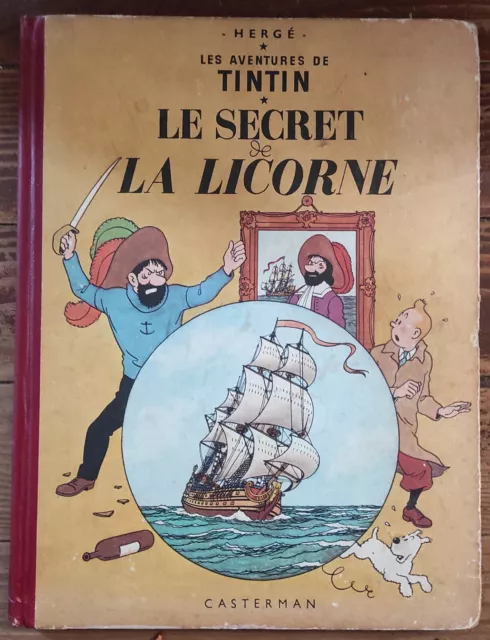 TINTIN  11 B11 . Le Secret de la Licorne 1954 BE