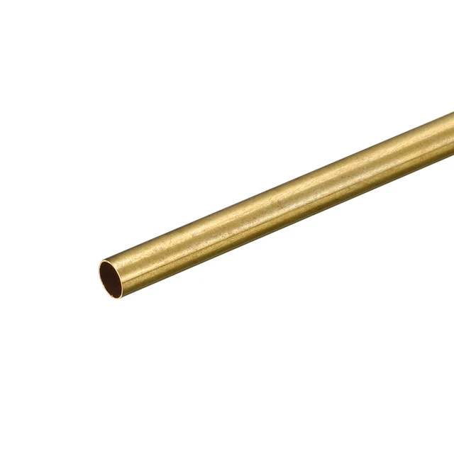 Tubo rotondo ottone 5 mm OD 0,2 mm spessore parete 250 mm lunghezza tubo