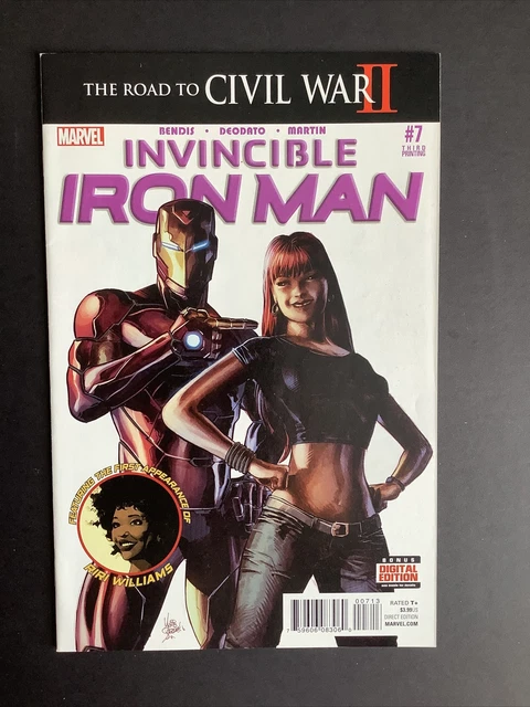 Invincible Iron Man #7 First Ri Ri Williams Third Print Variant 1st Cover