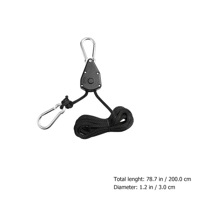 2Pcs Wachsen Licht Kleiderbügel Heavy Duty Seil Aufhänger Ratschen Binden Seil 7