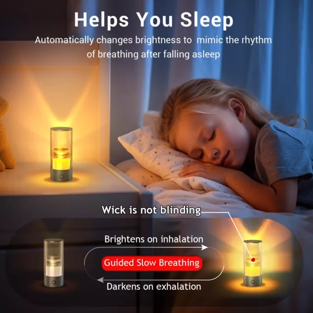 Cordless Night Light: Kids' Bedroom Lamp, Sleep Mode, LED (2-Pack) 2