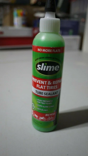 SLIME TUBE SEALANT 8OZ. Perfect for bicycle or other small tubes
