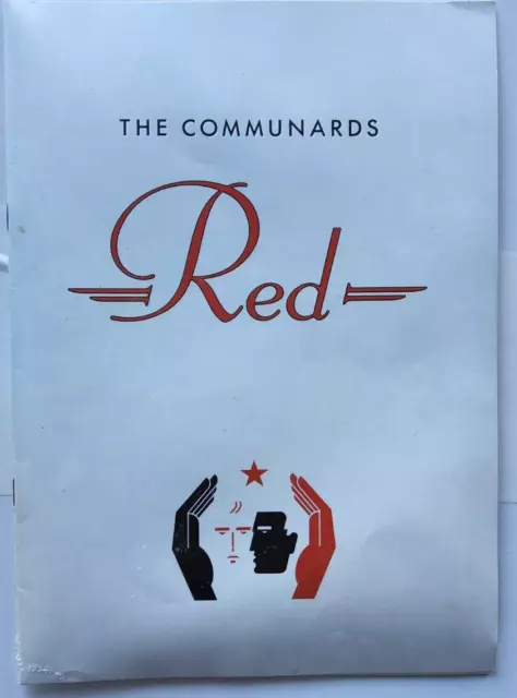 Communards Red Tour Concert Program Programme tour book memorobilia synth pop