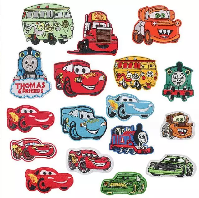 Trucks Cars Embroidery Applique Patches Sew Iron On for Kids Clothes Jeansש