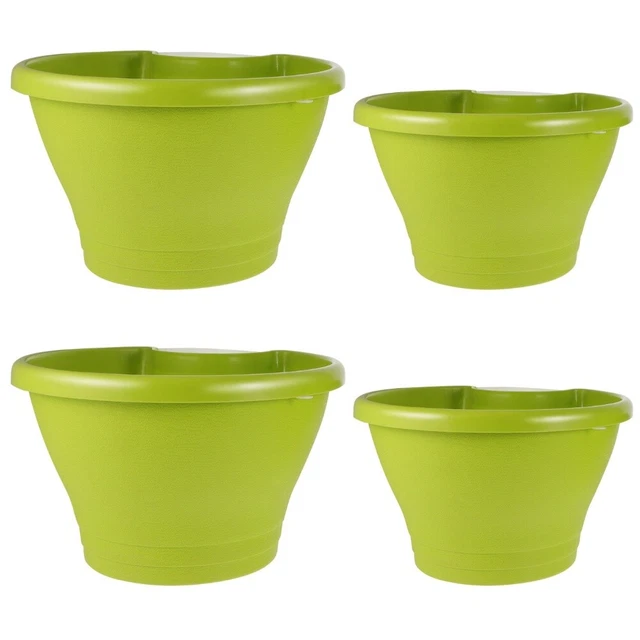 4 Pcs Garde-corps Suspendus Jardinières pots de fleurs pour plantes d'intérieur
