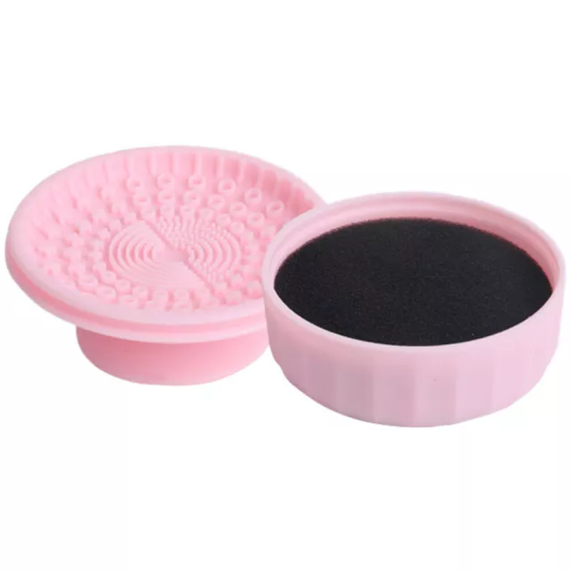 Silicone Makeup Brush Cleaner Pad Scrubber Bowl Egg Tool