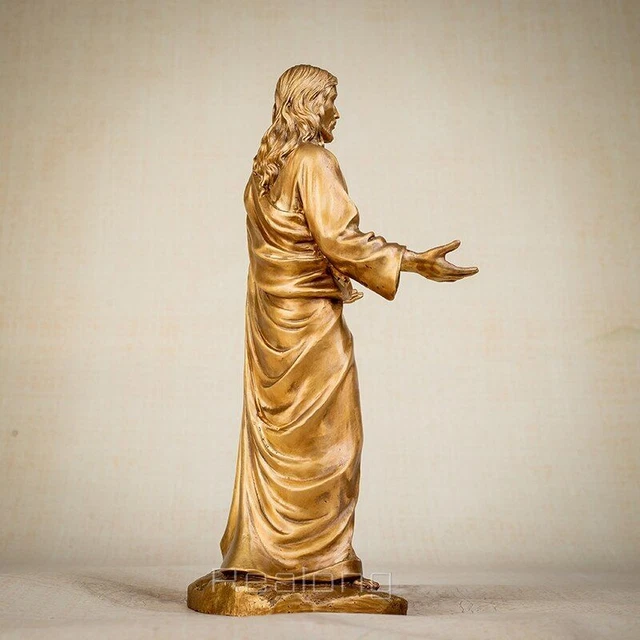 Bronze Jesus Statue Christ Blessing Sculpture Casting Art For Home Decoration 2