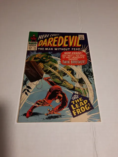 Daredevil 25, (Marvel, Feb 1967), VG+ to VG/FN, 1st appearance Leapfrog