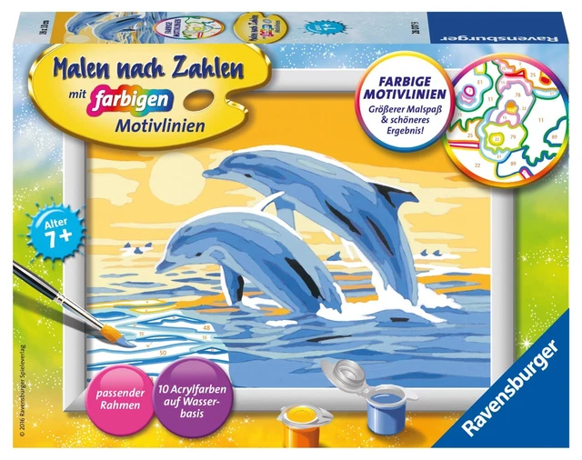 Freunde des Meeres. Malen nach Zahlen Serie E Spiel Deutsch 2016 Ravensburger