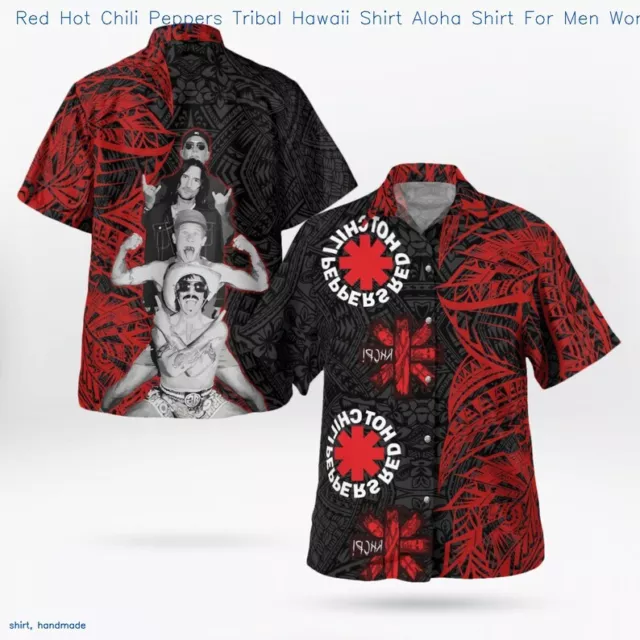 Red Hot Chili Peppers Tribal Hawaii Shirt Aloha Shirt For Men Women