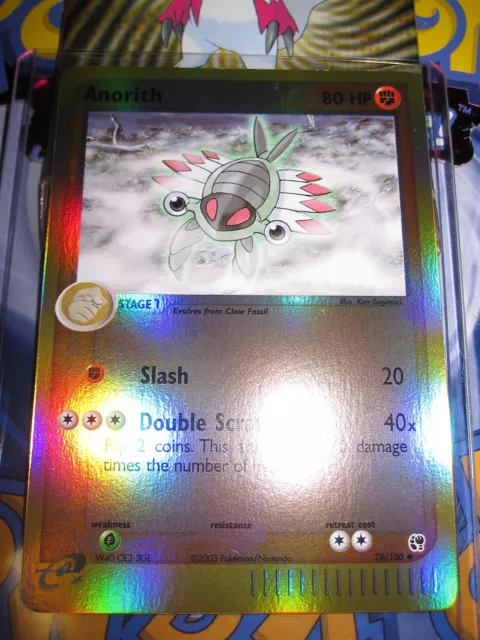 Pokemon Mint Ex Sandstorm English Anorith Reverse 28/100 Unco 1Ed (2003)