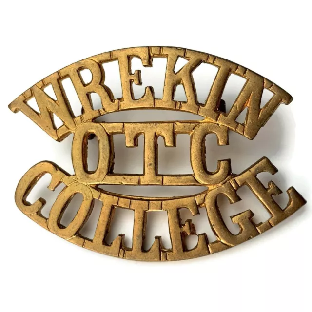 Wrekin College Shropshire OTC Officers Training Corps Shoulder Title Badge