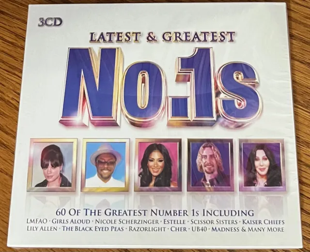 Various Artists "Latest & Greatest No.1S" Brand New 2014 Uk 3Cd Album Import