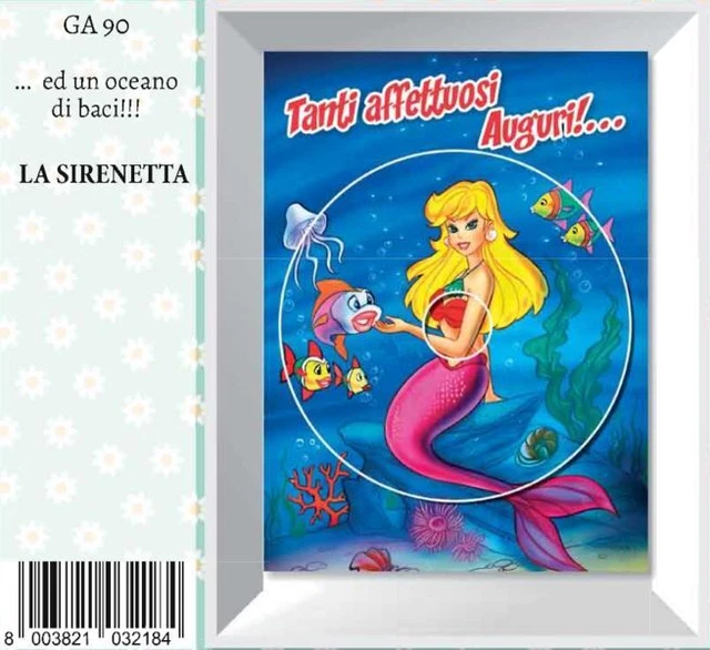 Biglietto Di Auguri Papyrus Con Sirenetta - Compleanno Magico Con Busta E Sigillo Oro
